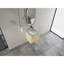 Meuble-lavabo mural peu encombrant avec lavabo d'art en céramique, style moderne, idéal pour les salles de bain