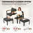 7PCS Patio Furniture Set, All-Weather Outdoor Conversation Set With Coffee Table & 2 Ottomans-1341713132