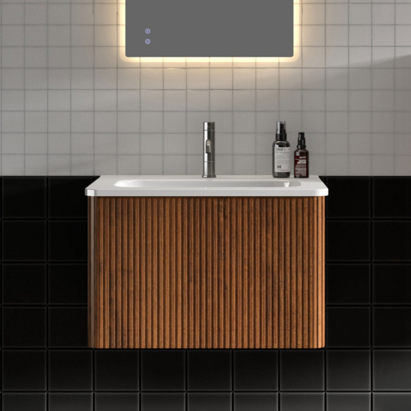 Ensemble de meuble-lavabo simple 24,01 po avec plateau en mélamine Ruthena