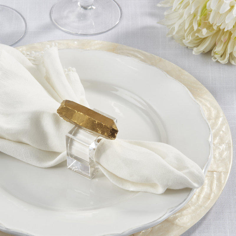 Luxe Quartz Napkin Ring (Set of 4)