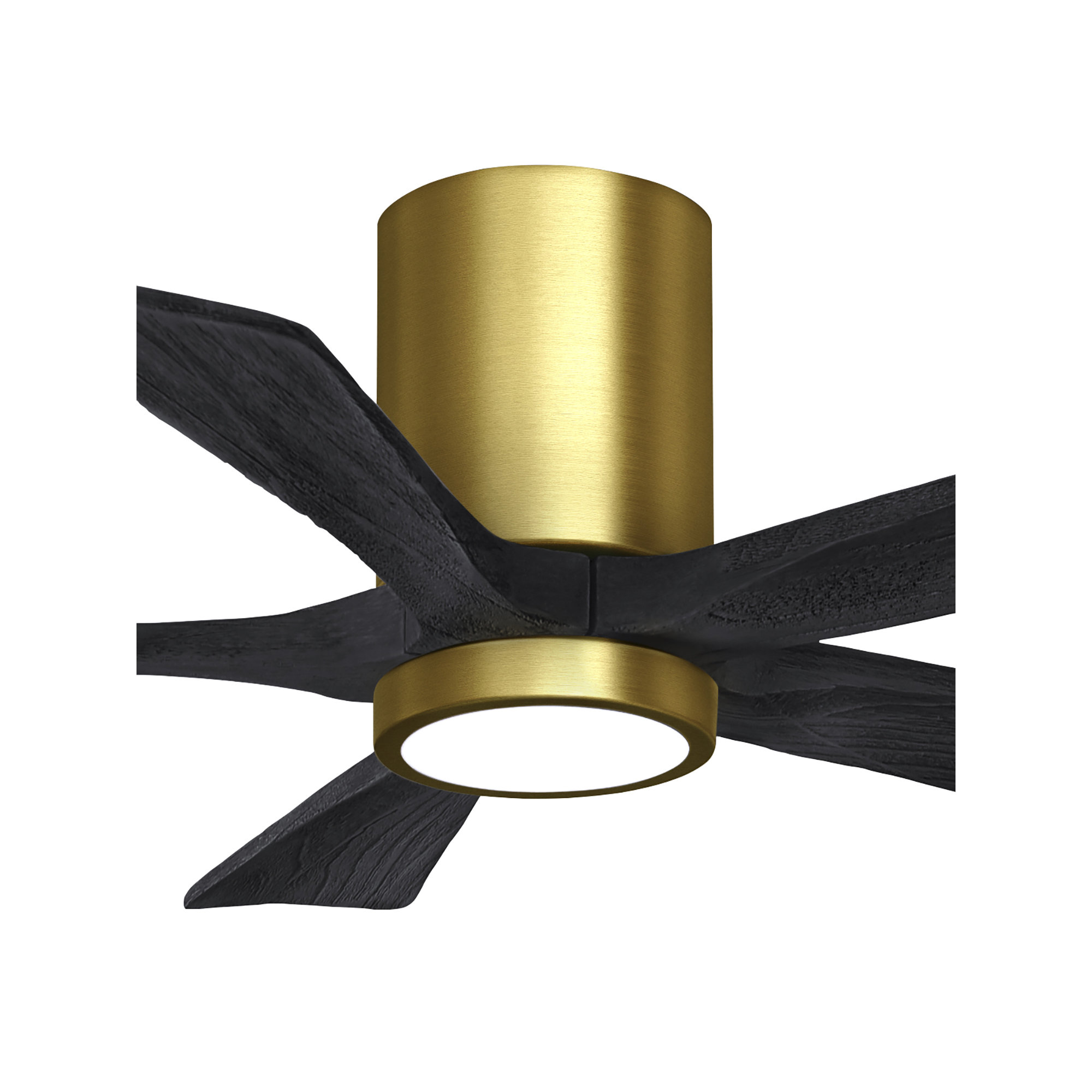 Irene 5 - Blade LED Ceiling Fan with Light Kit Included, 42", Brushed Brass, Matte Black