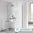 Polished Chrome Brass Rain Shower System Set
