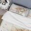 Blooming Beige Floral Design I - Ensemble de housse de couette floral - Polyester en microfibre-704326656