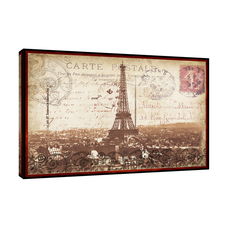 «Paris Nights» par Tre Sorelle Studios, reproduction d'art graphique sur toile, 10 po x 15 po