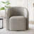 29" Wide Upholstered Swivel Barrel Chair - 360° Rotation, No Assembly Required-2114900429