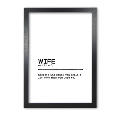 Wife Smile - Print