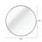 24in Round Hanging Bathroom Mirror, Black Metal Framed Wall Mirror, 4mm HD glass Vanity Mirror