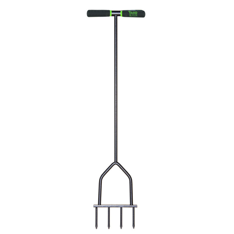 Yard Butler All Steel Lawn Grass 4 Spike Aerator Tool