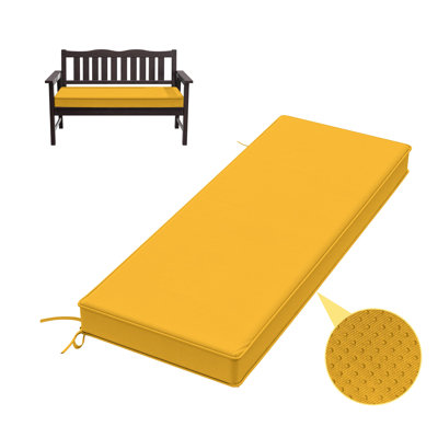 3" Thick Anti-Slip Bench Cushion For Indoor And Outdoor Use
