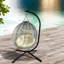 Chaises longues portatives de patio, acier rotin Hdpe pliable, balcon moderne