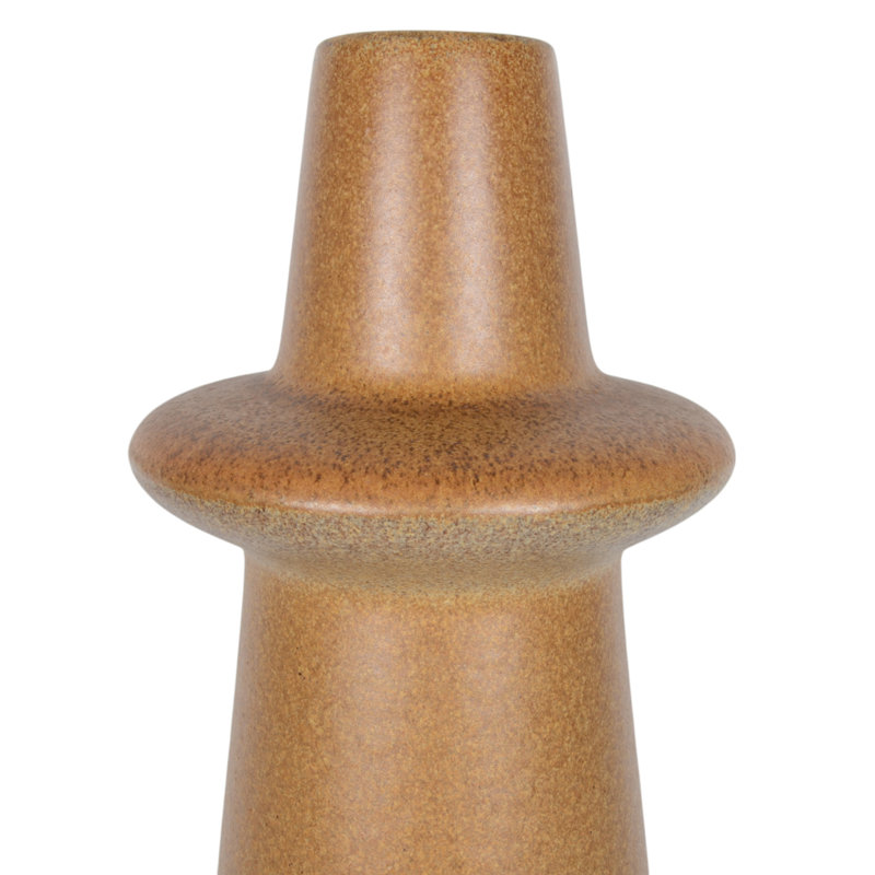 Ceramic Vase with Floral Embossed Design - Elegant Decorative Accent, 18" H x 8" W x 8" D