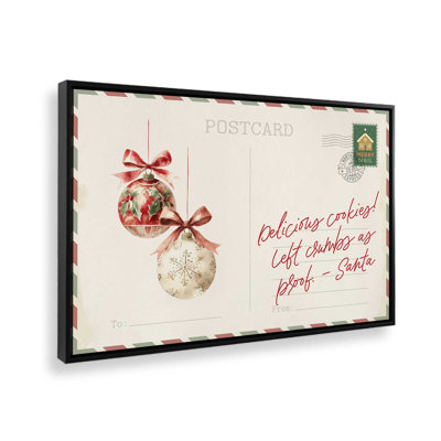 Santa’s Midnight Snack Canvas Art Print