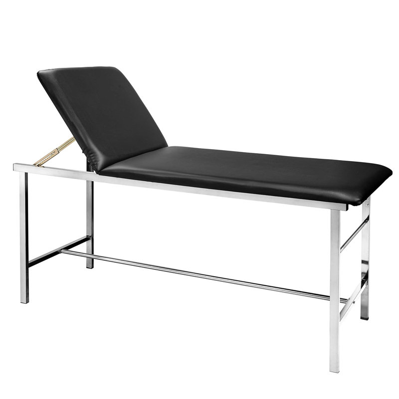Lit-table pliable à dossier réglable, Noir, noir, noir, noir