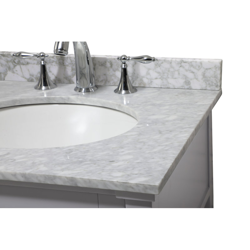 Ensemble de meuble-lavabo simple 25 po Audrit, Gris