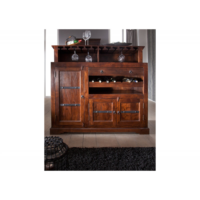 Oxford 140cm Solid Wood Home Bar