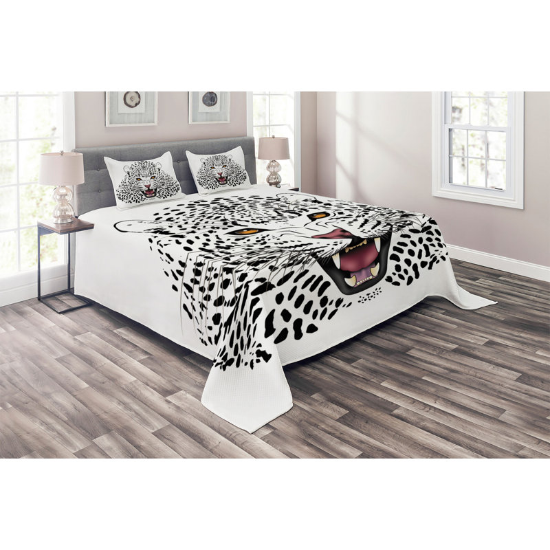 Eclectic Polyester Coverlet, King Bedspread + 2 Shams
