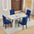 Blue Ring Back Chairs#4