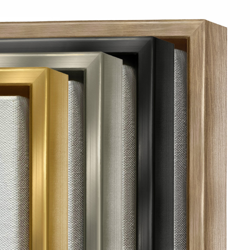 «Puis chante mon âme», Cadre flottant noir de jais, H 31 po x l 15 po