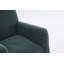 Chaise berçante Teddy en tissu avec repose-pieds réglable, vert-747965952