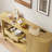 63" Sideboard Buffet Cabinet With Large Drawer, Storage Buffet With Tambour Sliding Door & Adjustable Shelf-1503895369