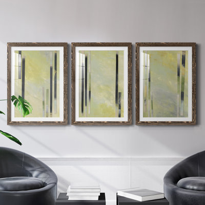 " Neutral Assemblage I " 3 - Pieces Painting Print