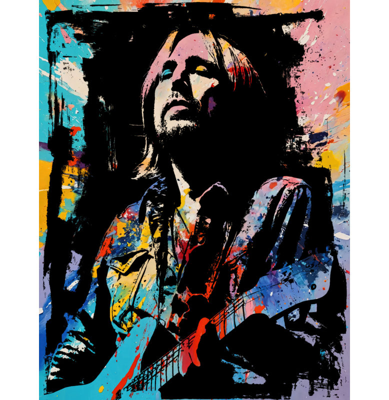 Silkscreen Petty  Giclee on Gallery Wrapped Canvas, 18" H x 15" W