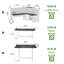 FSC Solid Pine L-shape Breakfast Nook Set Dining Corner Set With Charging, Storage & Reversible Bench (seats 3-5)