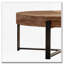 Table basse ronde, plateau en bois de sapin avec pieds en croix dorés-2040632640-2040632642