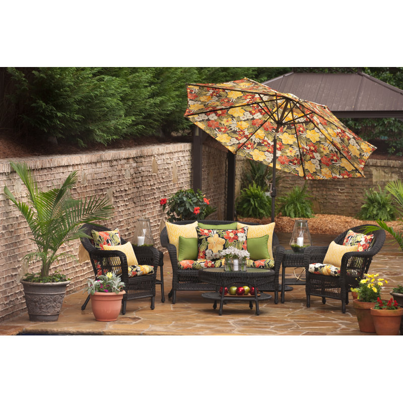 Paislee Outdoor 5'' Loveseat Seat Cushion
