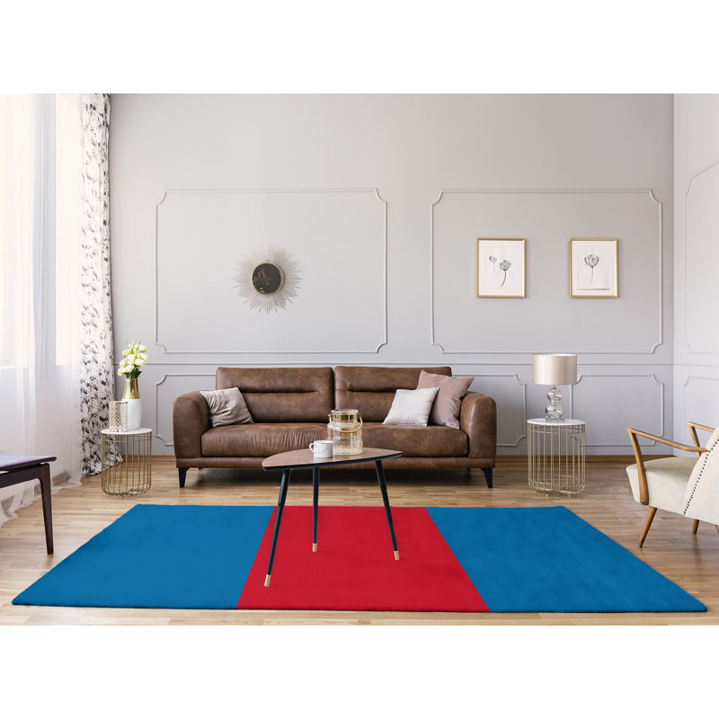 Tapis rouge/bleu, Rectangle 9 pi x 12 pi