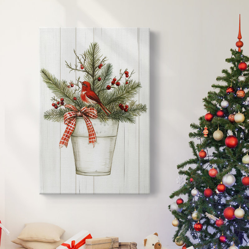 Art des Fêtes de Noël - Toile tendue avec châssis Lxxiv, H 48 po x l 32 po