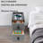 LED Smart Bedside Table Wireless Charging 2 Drawers