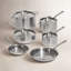 10PC Stainless Clad Cookware Set