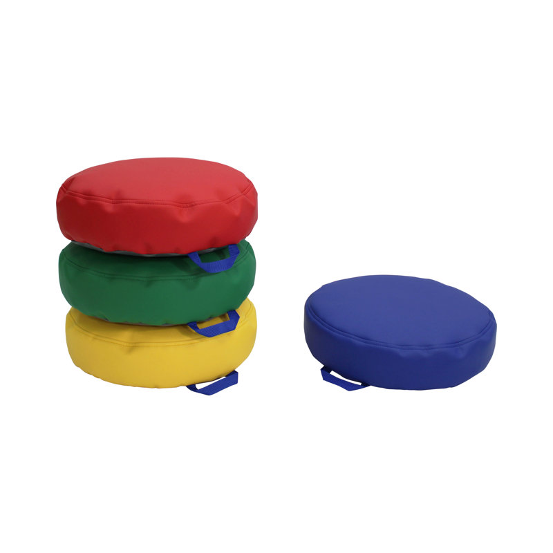 SoftScape Bean Cushions, Red/Green/Yellow/Blue