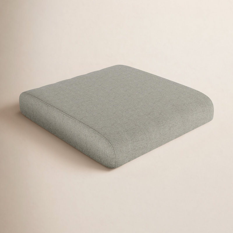 Lotta Lotta Sunbrella® Outdoor Ottoman Cushion, Sunbrella® Spectrum Dove, 4" H x 22" W x 20" D