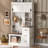 Modern Entryway Bench With Coat Rack, 3 Shelves And Drawers, 3 Sturdy Hooks, 40.2'' Wide Hall Tree With Storage Bench For Hallway, Entryway, Living Room