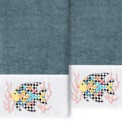 Ensemble de serviettes de bain 2 pièces en coton FELIZ