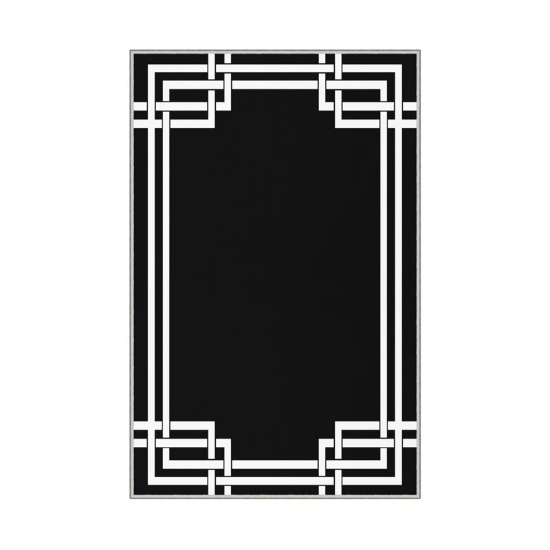 Tapis d'entrée élégant, 2,6 x 9,8 pieds | 100% polyester, 650 g / m², hauteur du velours: 0,3 pouce | Pois antibactérien antidérapant en PVC | Lavable à la machine, impression numérique 3D, idéale pour les espaces de vie modernes