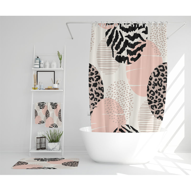 Natylie Polyester Shower Curtain Set