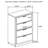 Jordan 4-drawer Chest-1131434650