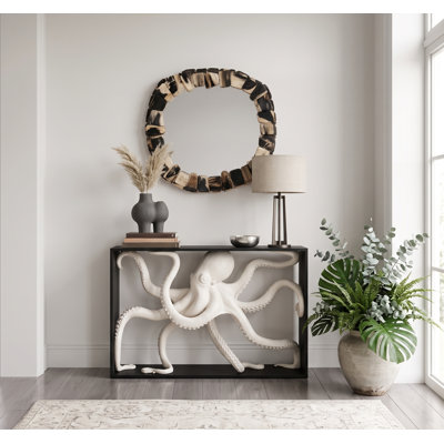 Console Octo, cadre en bois