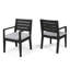 Ensemble de 2 chaises de salle à manger d'extérieur avec coussins-1551560772-1551560773