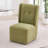 Dining Chairs With Casters,  Upholstered Armless Modern Rolling Dining Chairs With Rollers For Bedroom Reading Room Living Room-924197503
