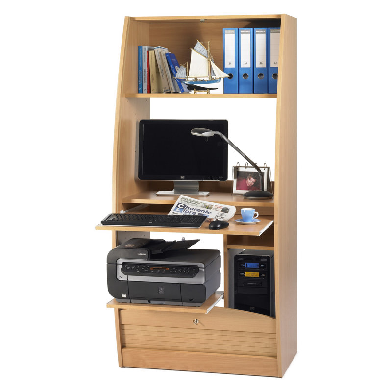 80.5cm W Rectangle Secretary Desk, Beech