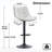 Latiera Swivel Adjustable Height Bar Stools Faux Leather Counter Stools with Footrest-98722006