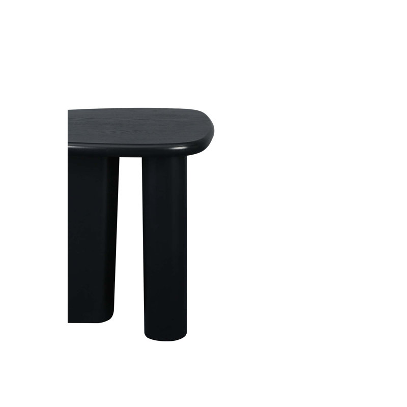 Tapered Tabletop Side Table, Antique Black