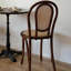 Ensemble de 2 chaises d'appoint à dossier beige et brun noisette