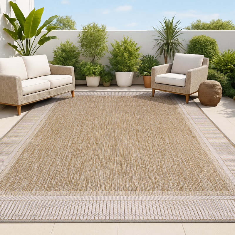 Tapis d'intérieur / extérieur Kaliee, Rectangle 4pi x 6 pi