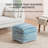 Maryann 16" Blue Upholstered Pouf Ottoman-117301719