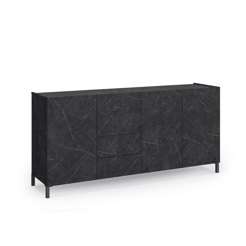 Areah 441.96cm Sideboard, Black Marble